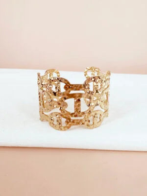 Bracelet manchette maille marine: Alya