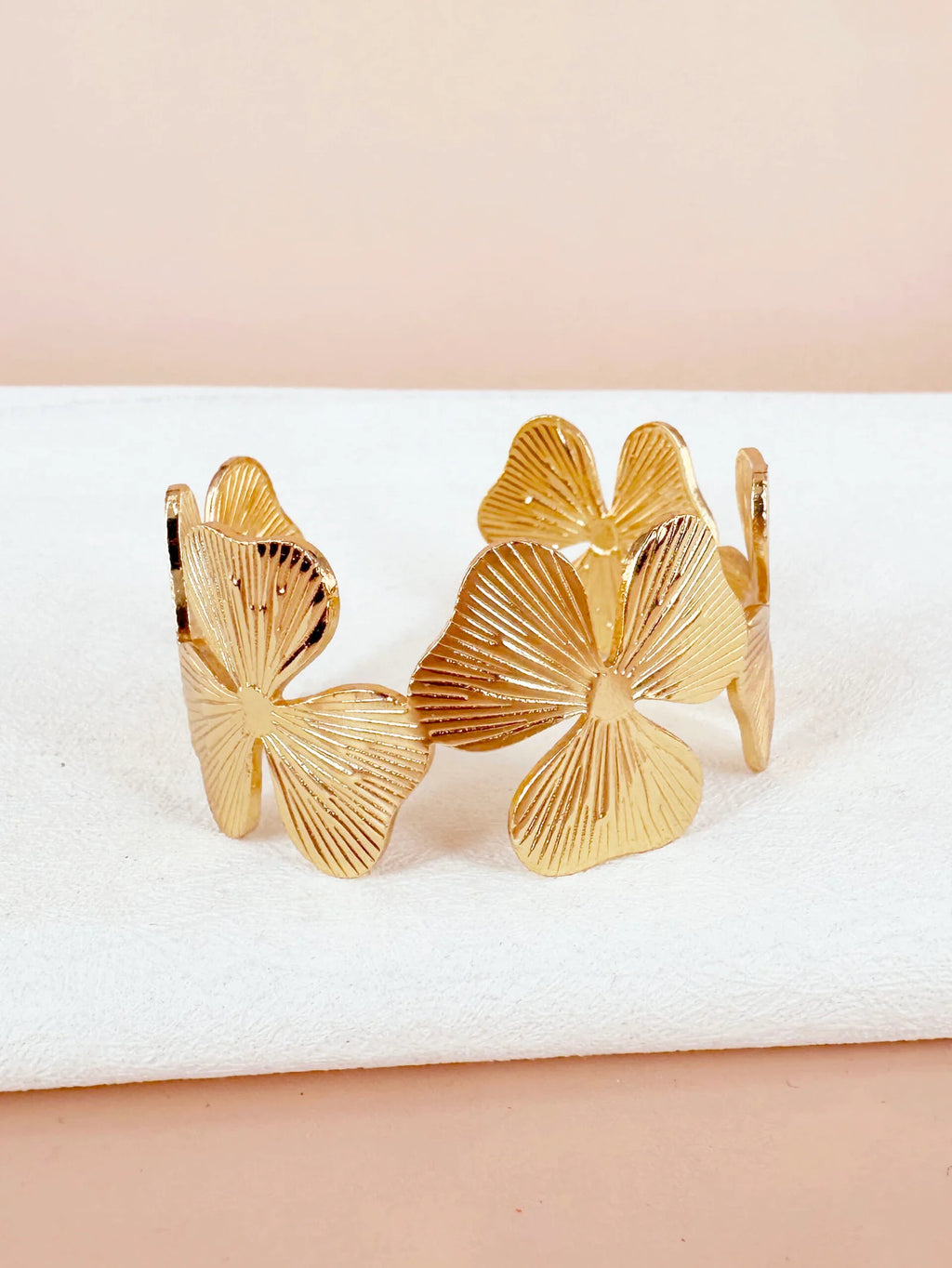 Bracelet manchette fleurs: Jeanne