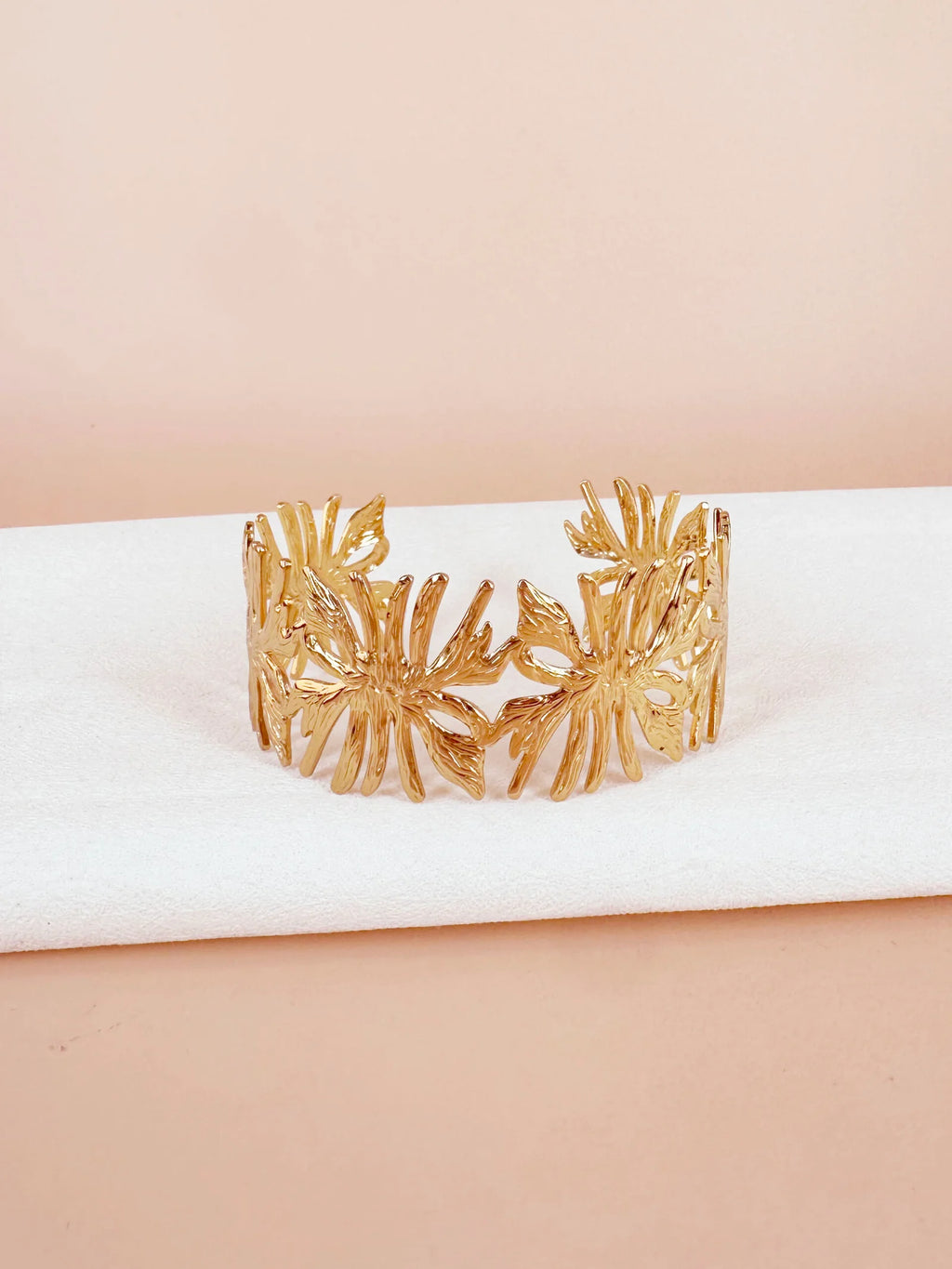 Bracelet manchette fleur: Wilow