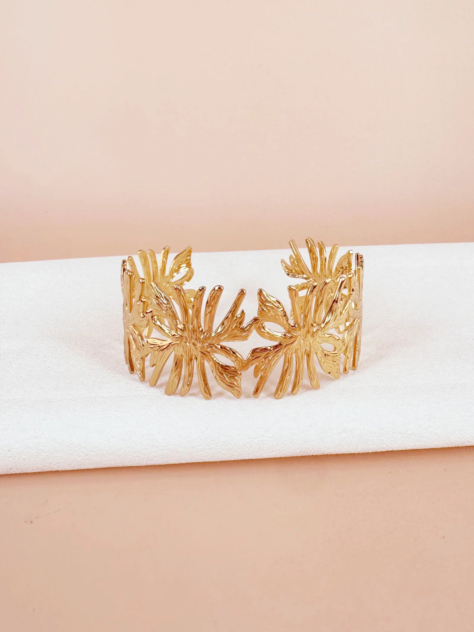 Bracelet manchette fleur: Wilow