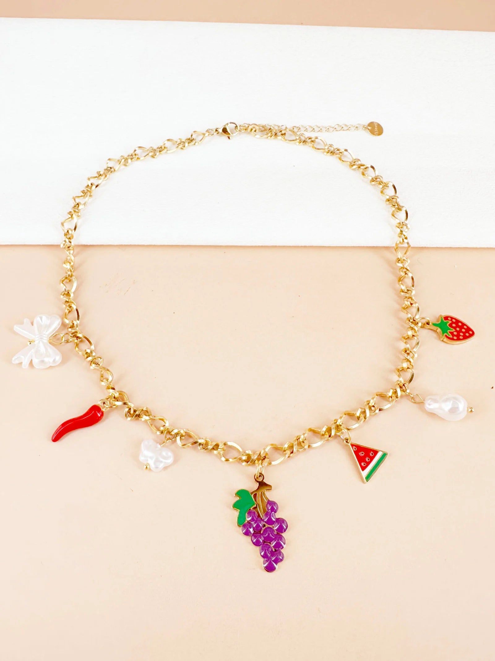 Collier breloques fruits: Yasmine
