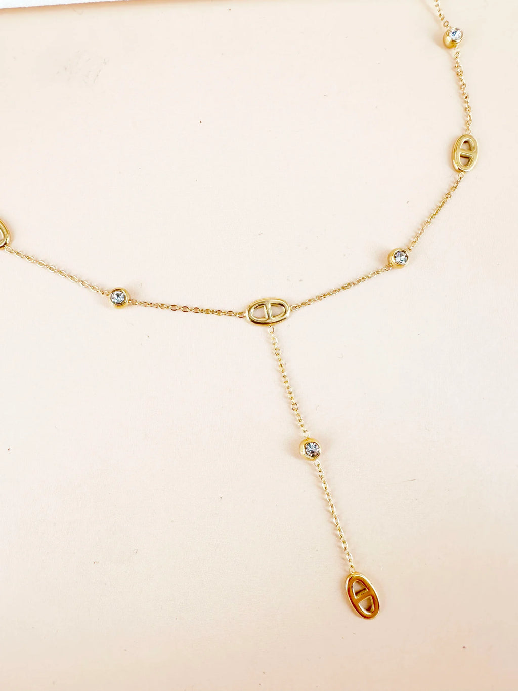 Collier sautoir Y graine de café: Iris