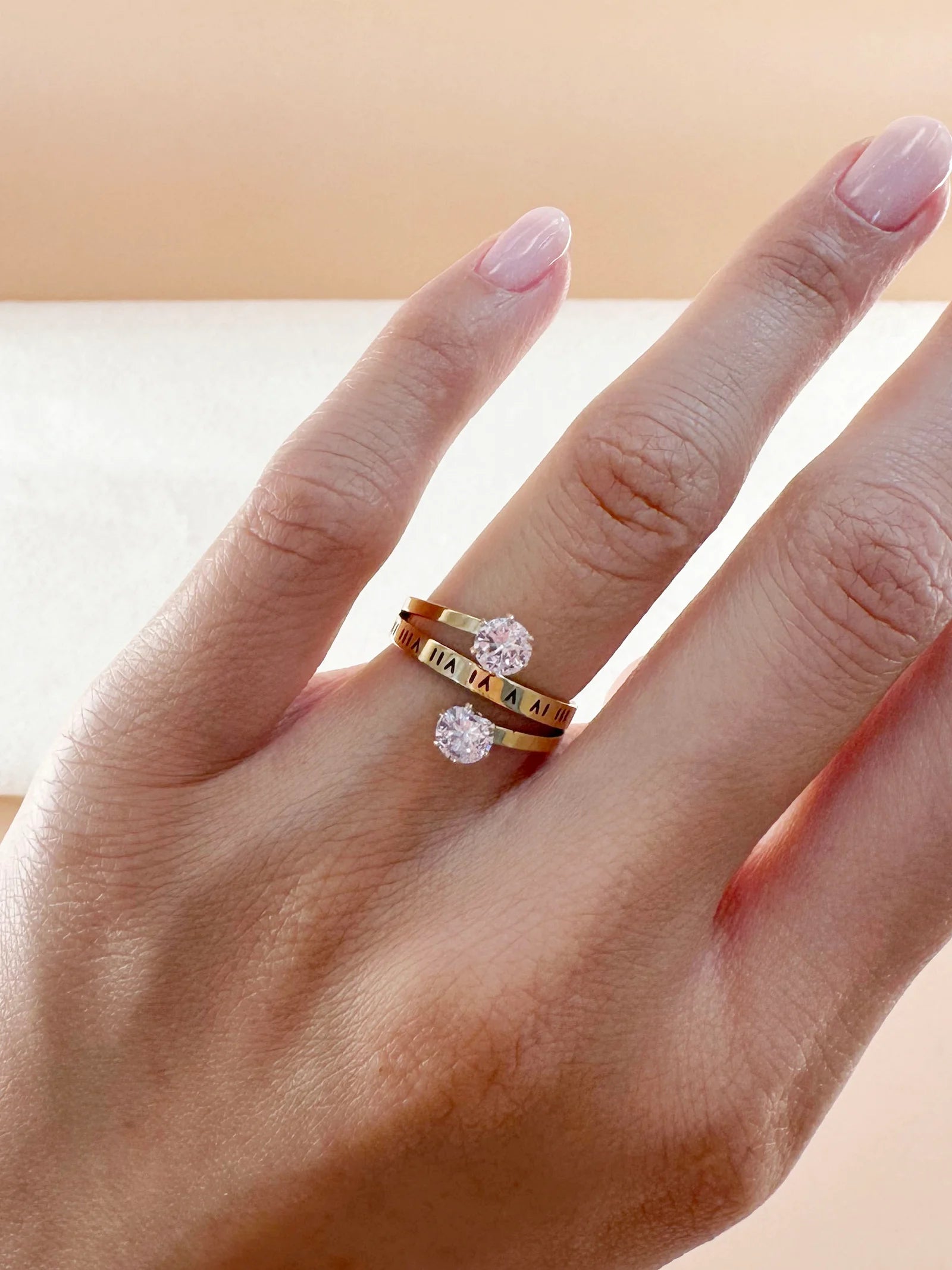 Bague strass: carmen