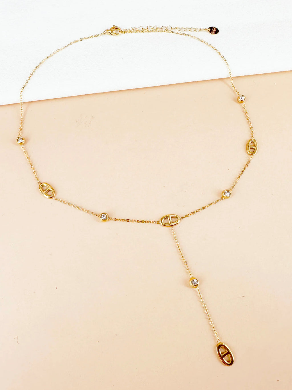 Collier sautoir Y graine de café: Iris