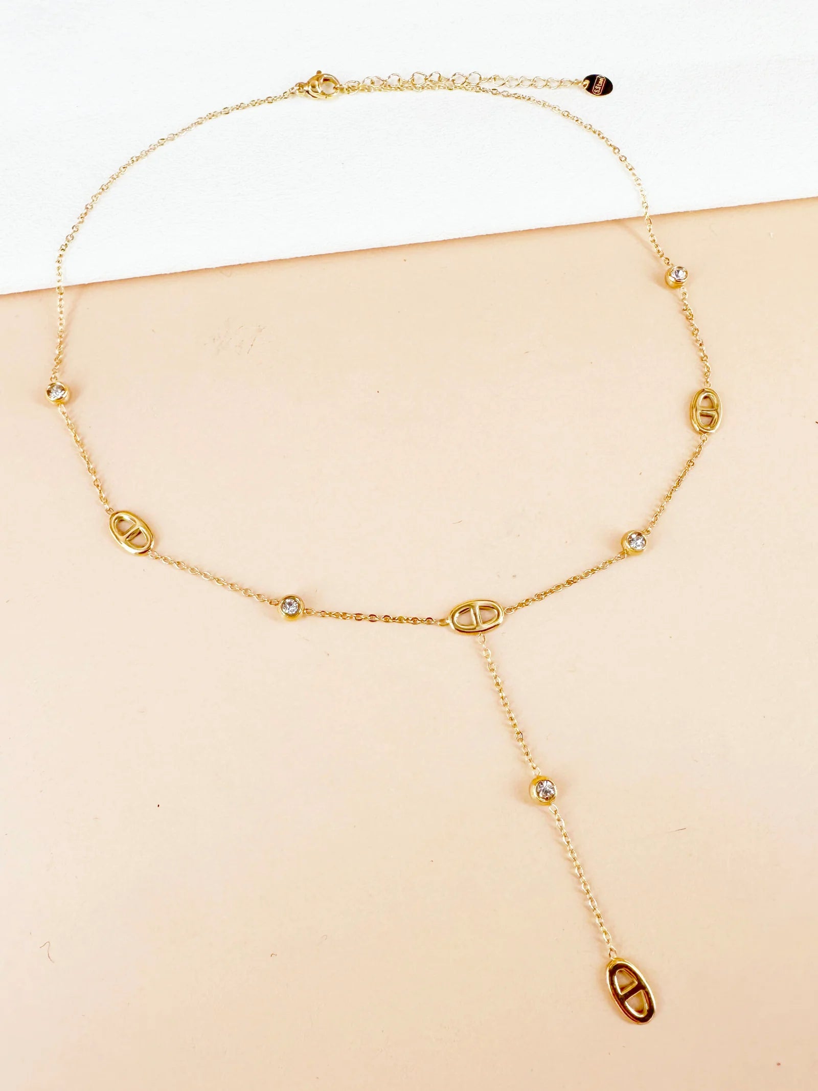 Collier sautoir Y graine de café: Iris