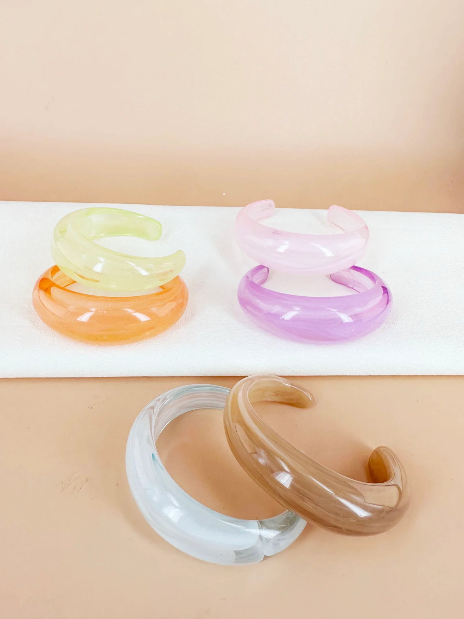 Bracelet jonc résine: Mélina