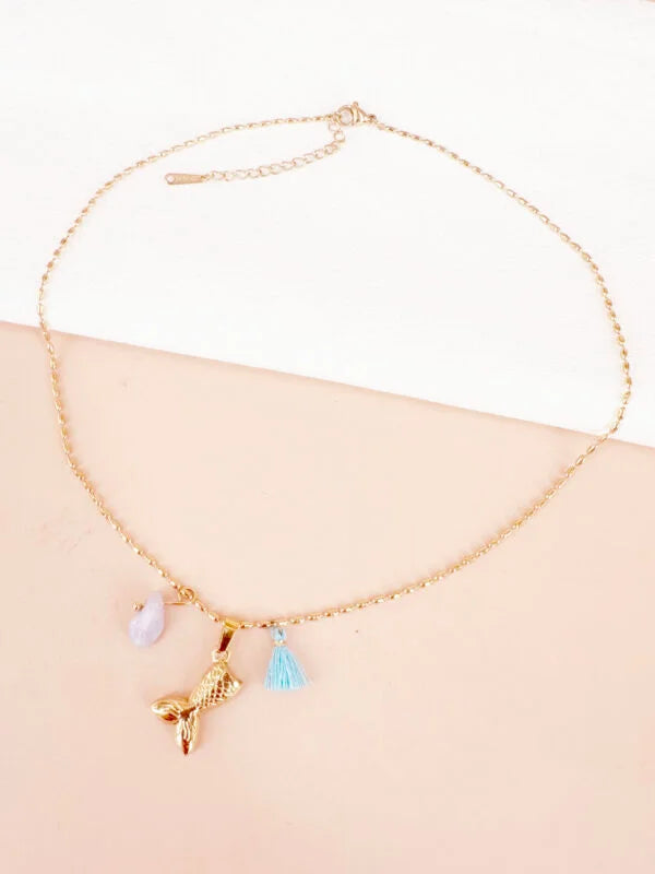 Collier pendentif queue de sirène: Aria