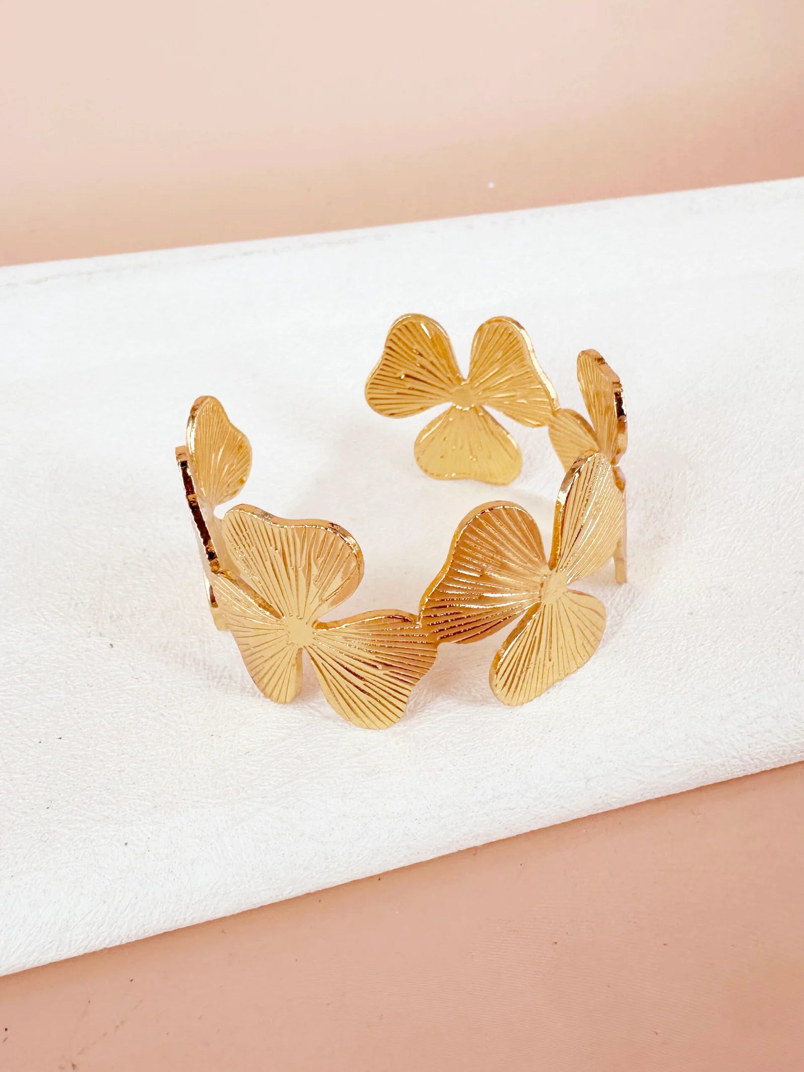 Bracelet manchette fleurs: Jeanne