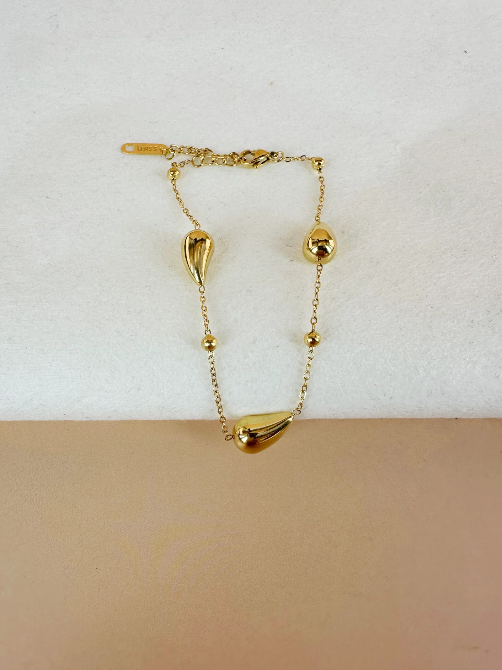 Bracelet chaîne et goutte: Thaïs