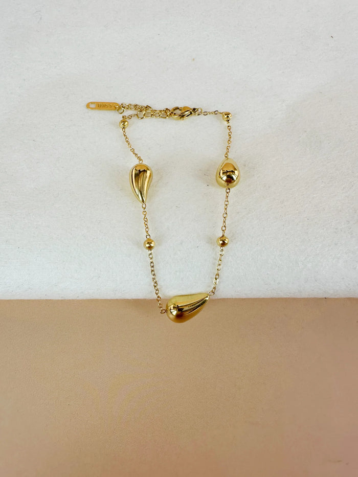 Bracelet chaîne et goutte: Thaïs