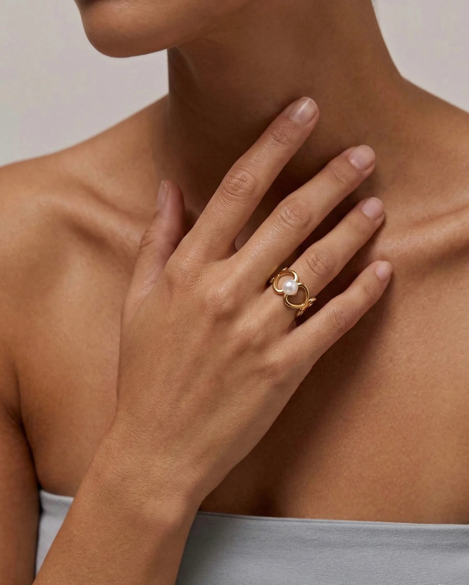 Bague Entrelacs de Cœurs: Vera